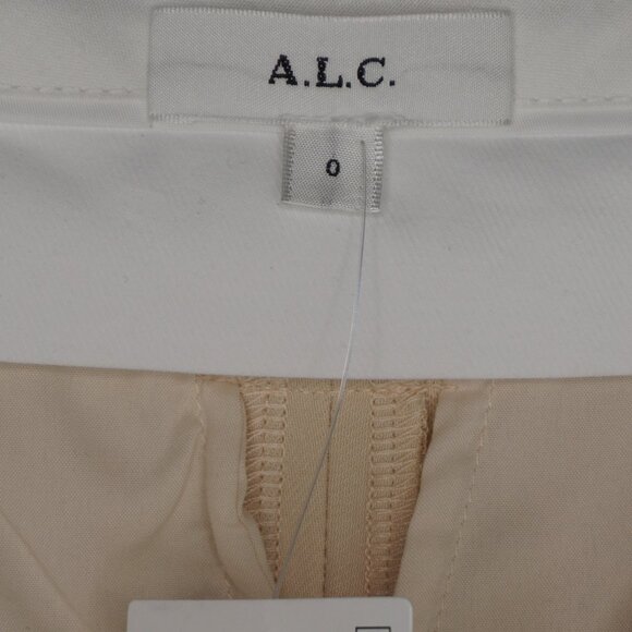 A.L.C. Kennedy Flat Front Pants in Sheer Bliss Tan size 0 NWT $495 - Picture 14 of 15